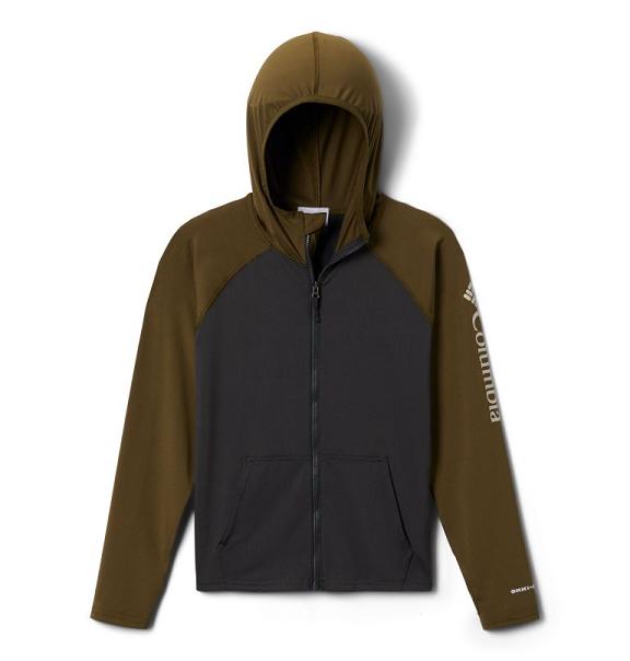 Columbia Sandy Shores Hoodies Black Olive For Boys NZ32495 New Zealand